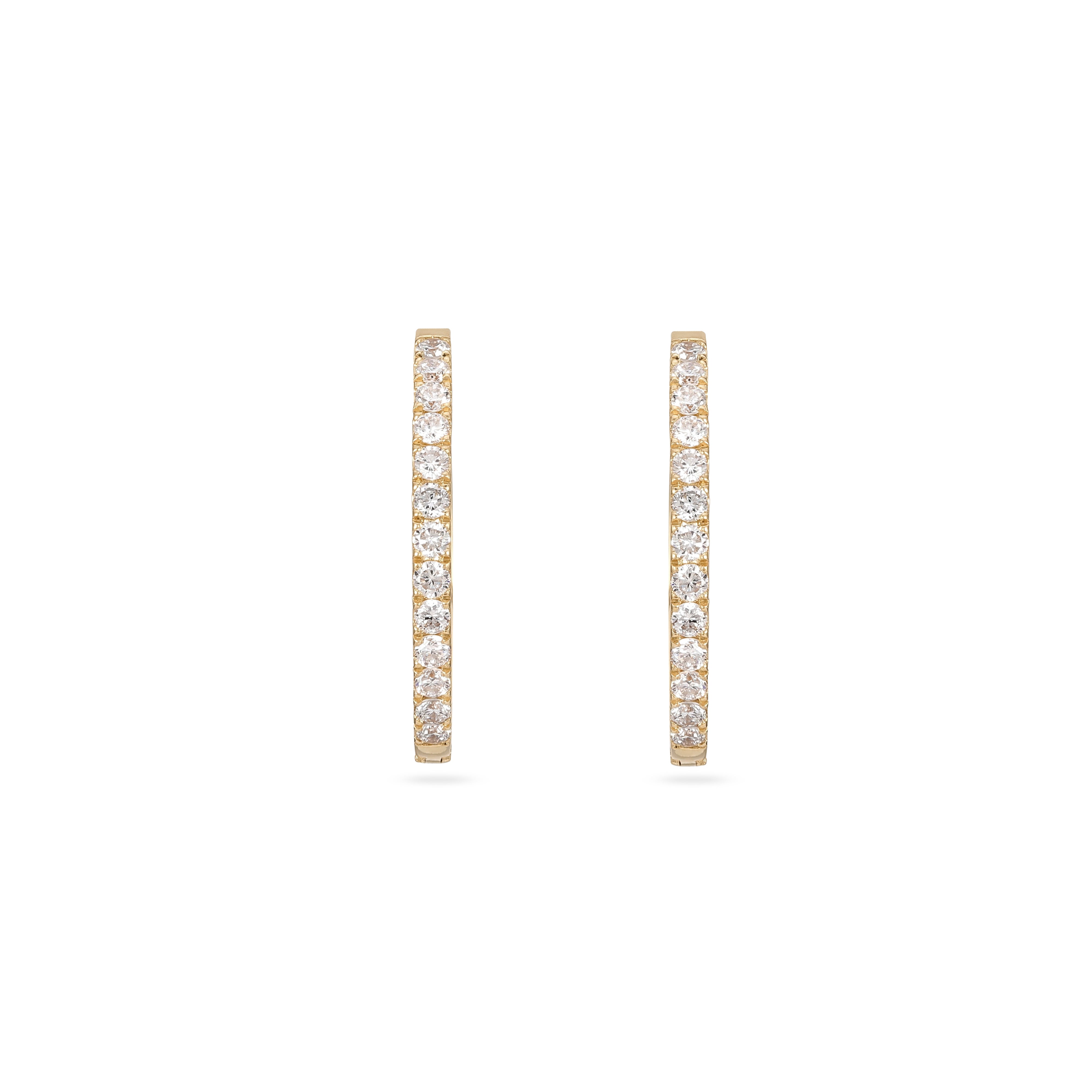 Ayla Diamond Pavé Hoops