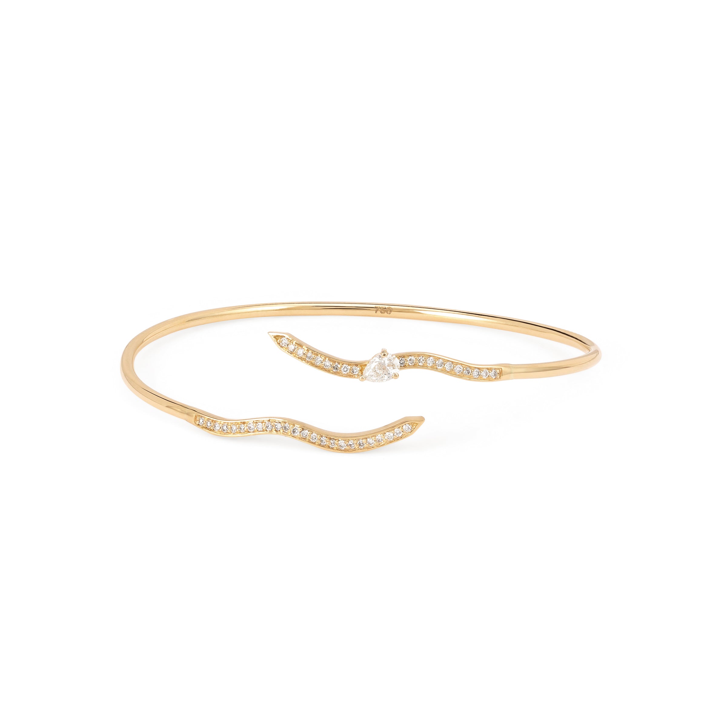 Diamond Dune Wave Bangle