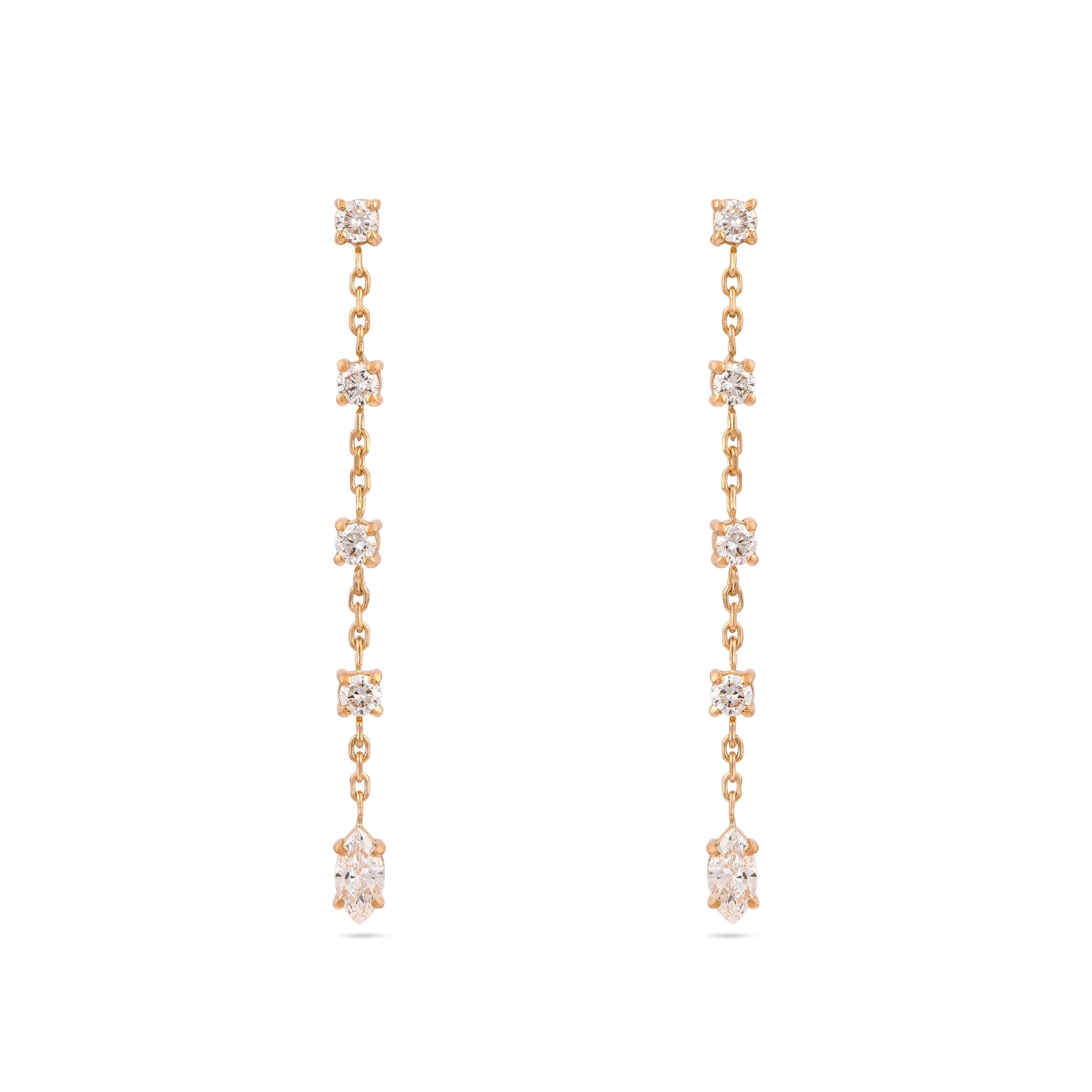Gaia Diamond Drop Earrings