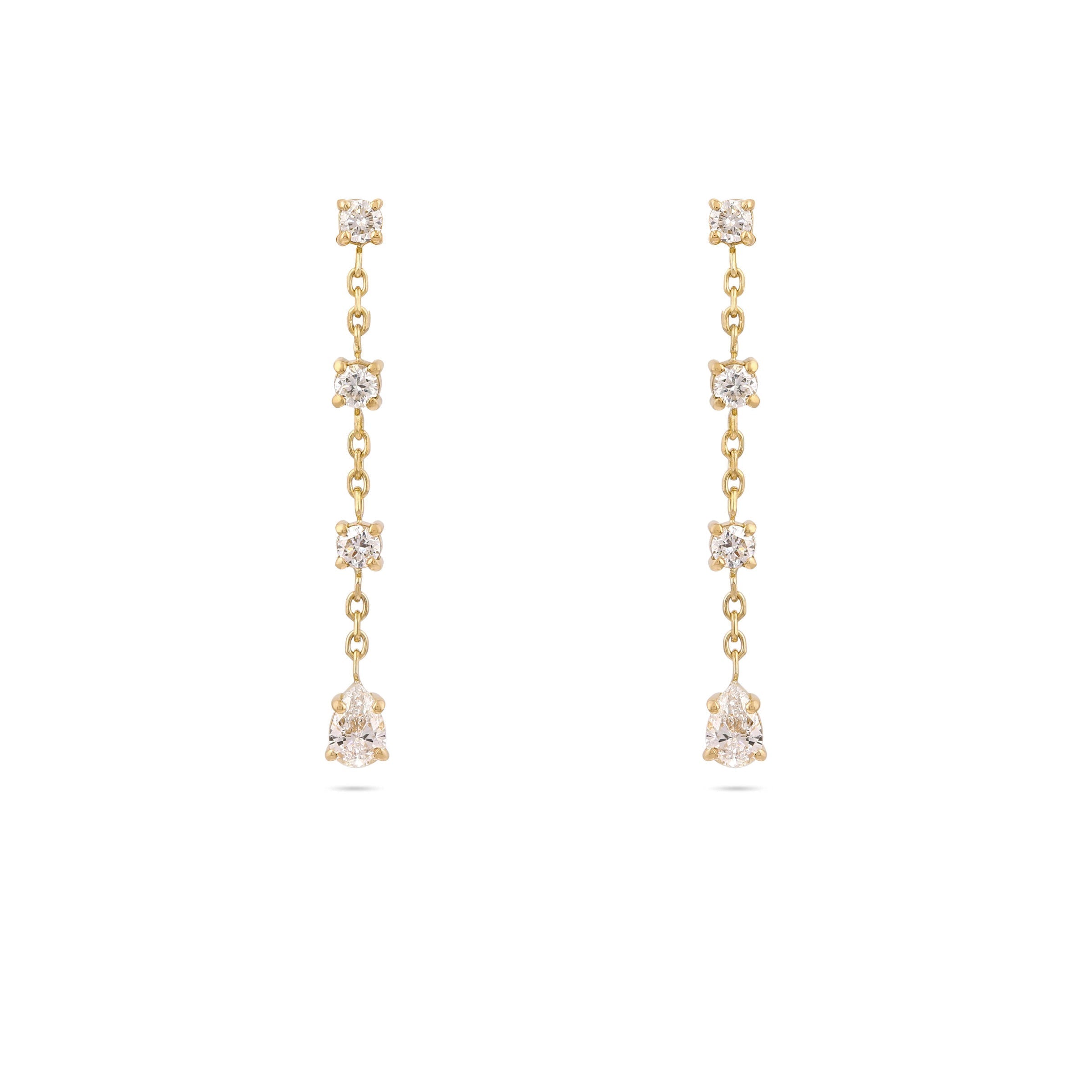 Gaia Diamond Drop Earrings