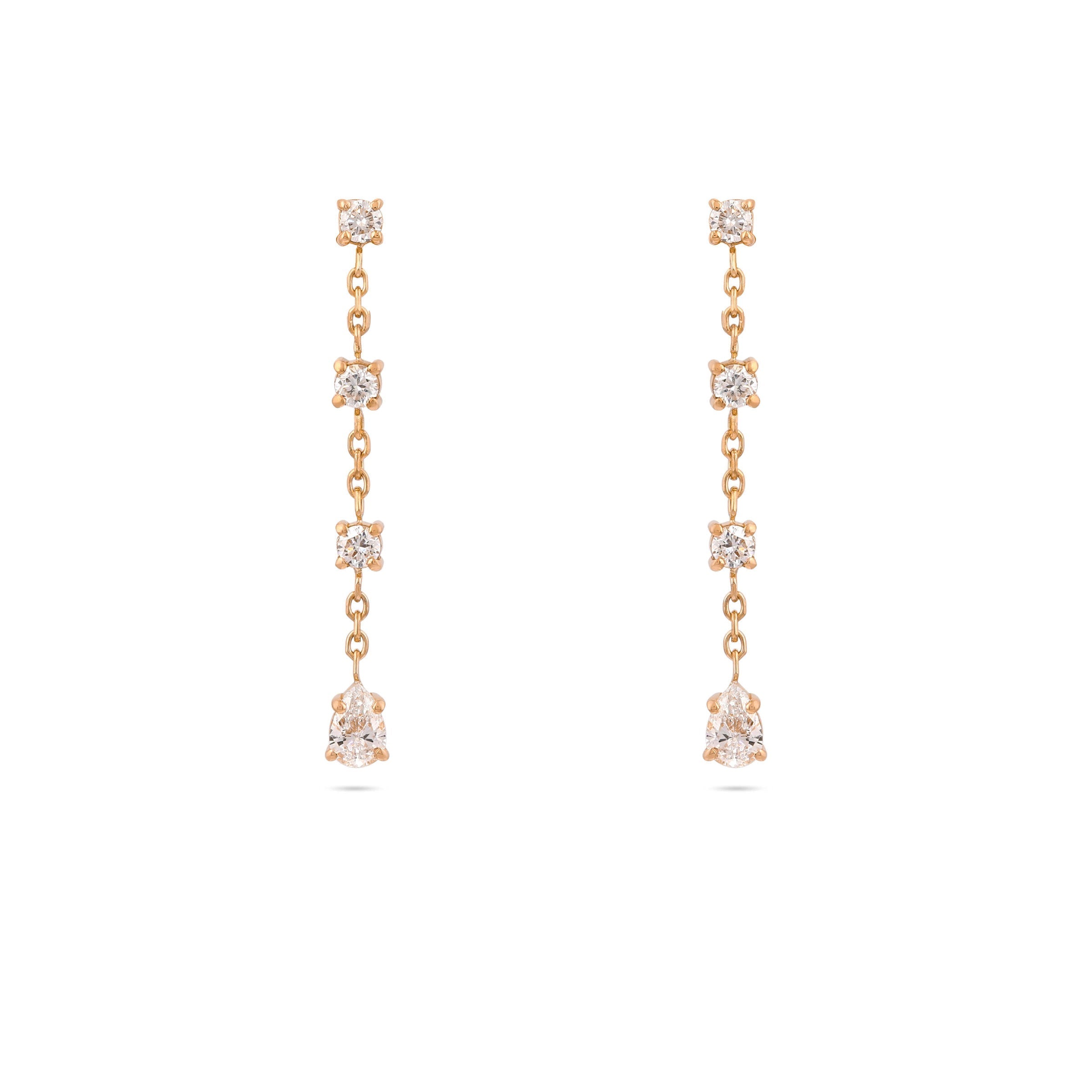 Gaia Diamond Drop Earrings