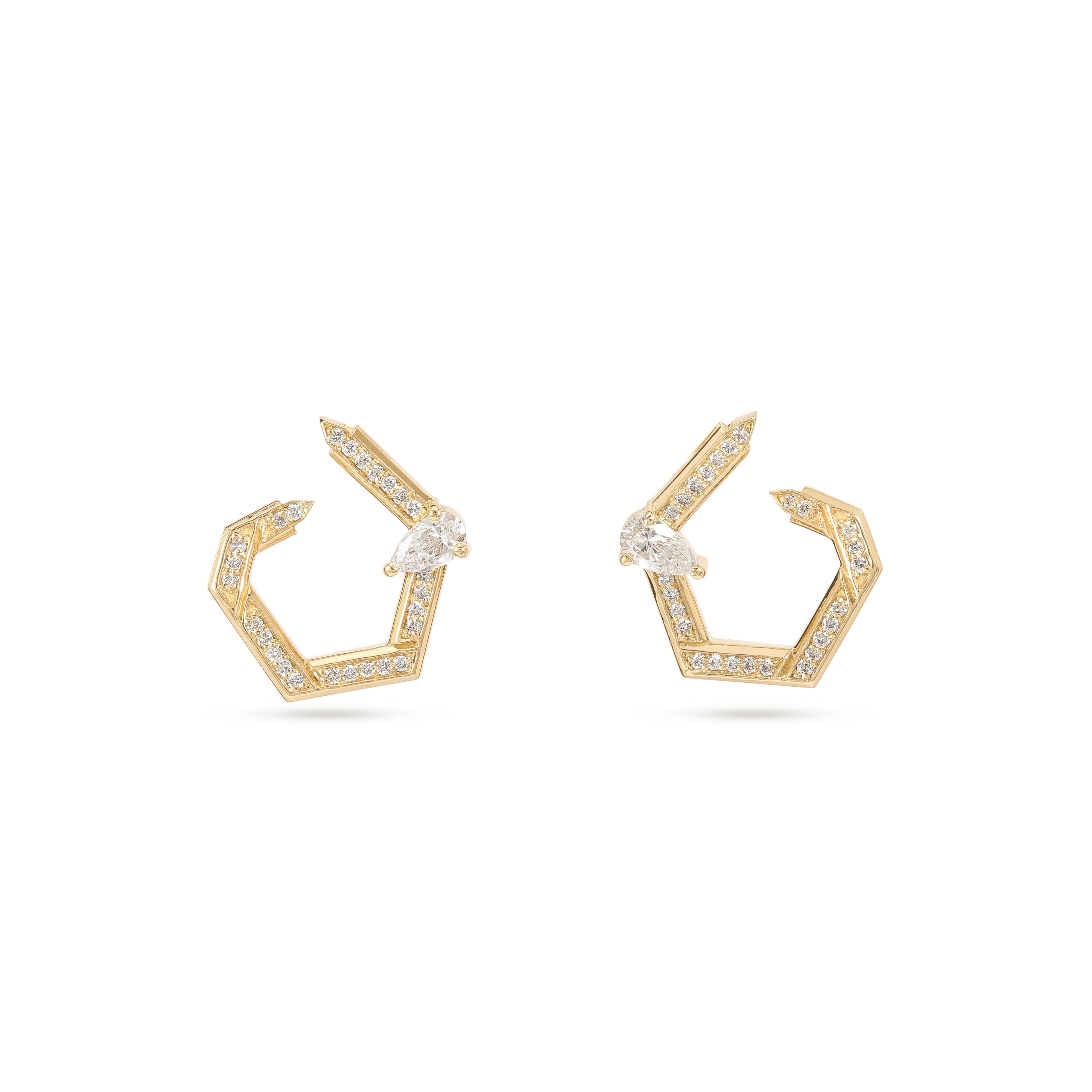 Hexad Diamond Earrings