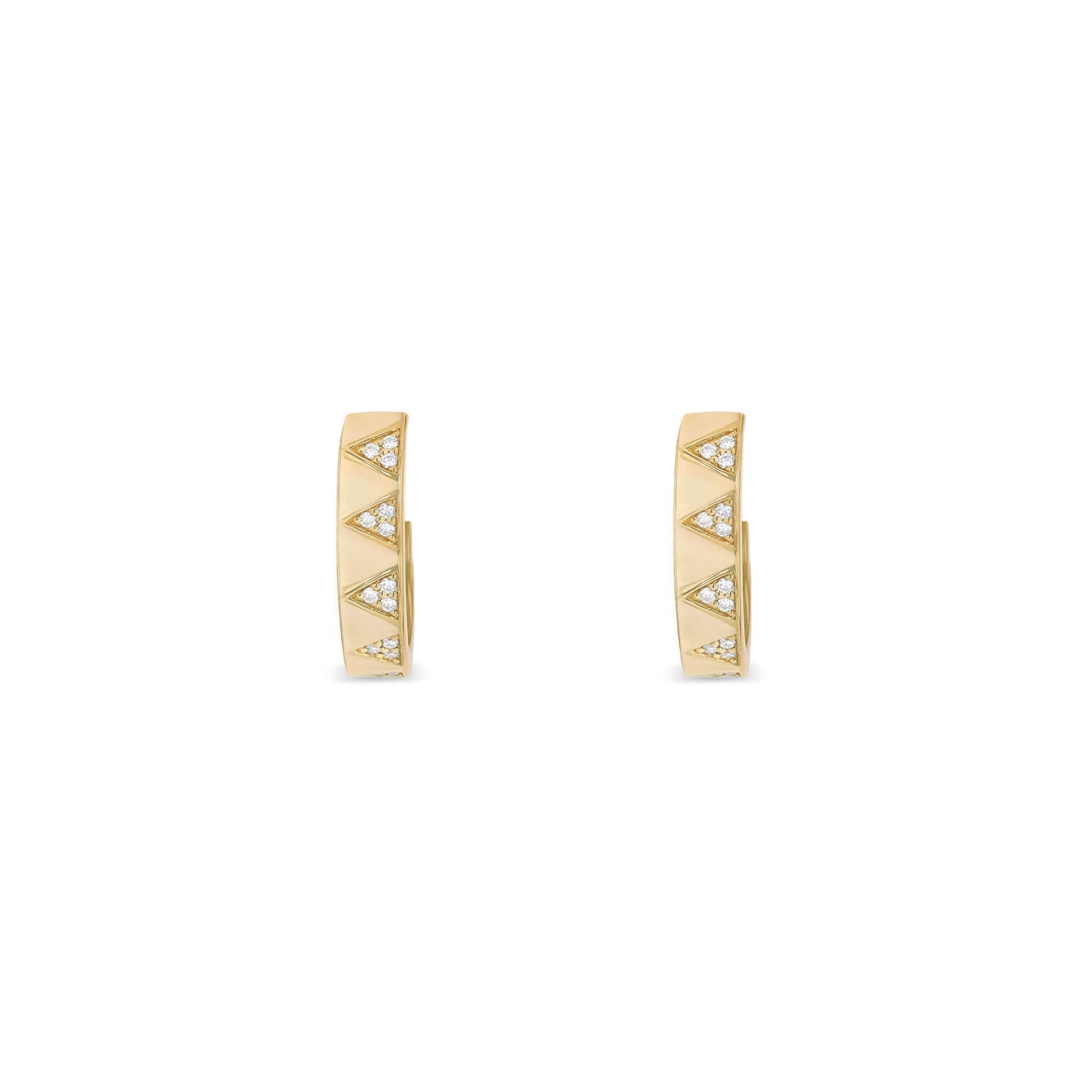 Layla Criss Cross Diamond Hoops