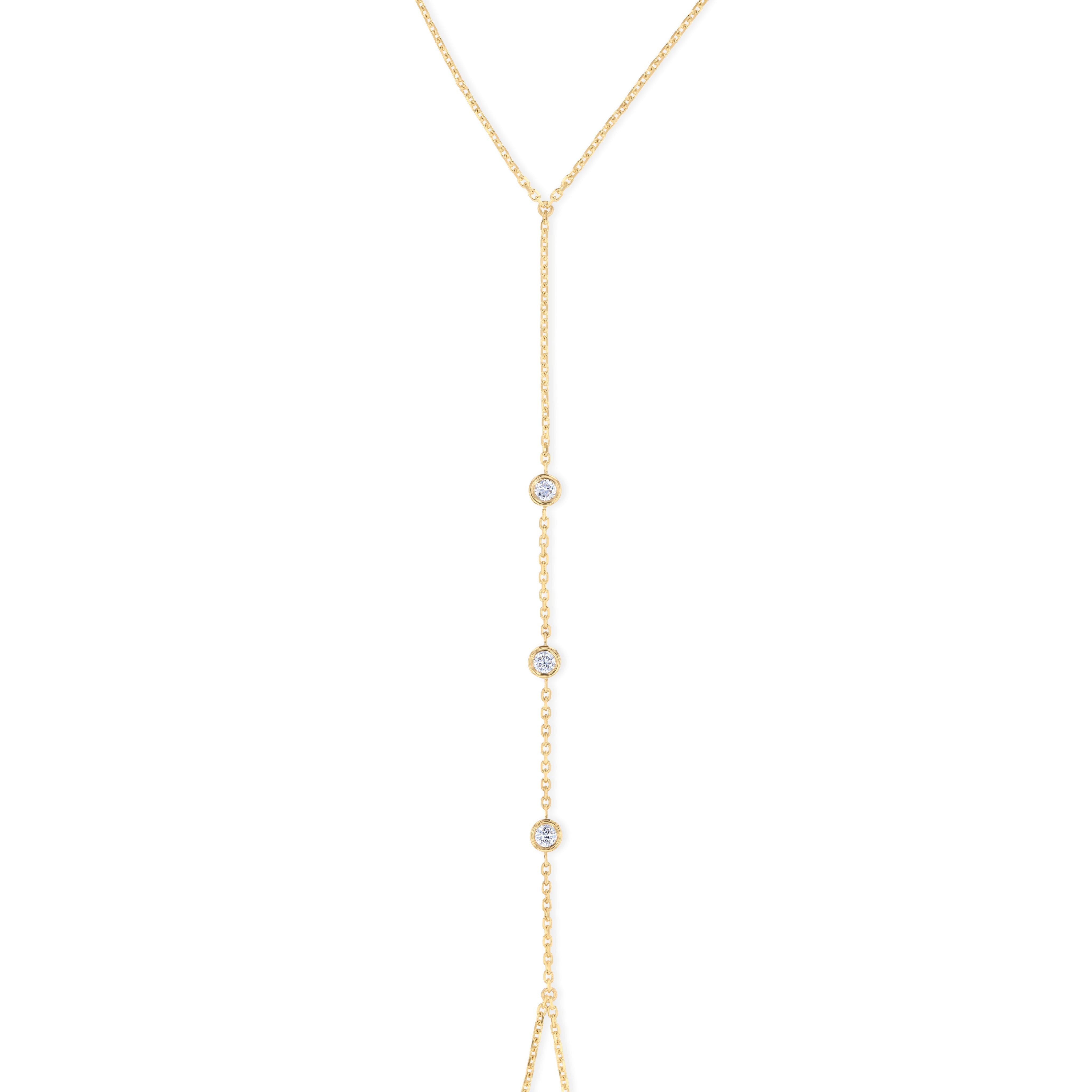 Leena Diamond Hand Chain in 18K Yellow Gold