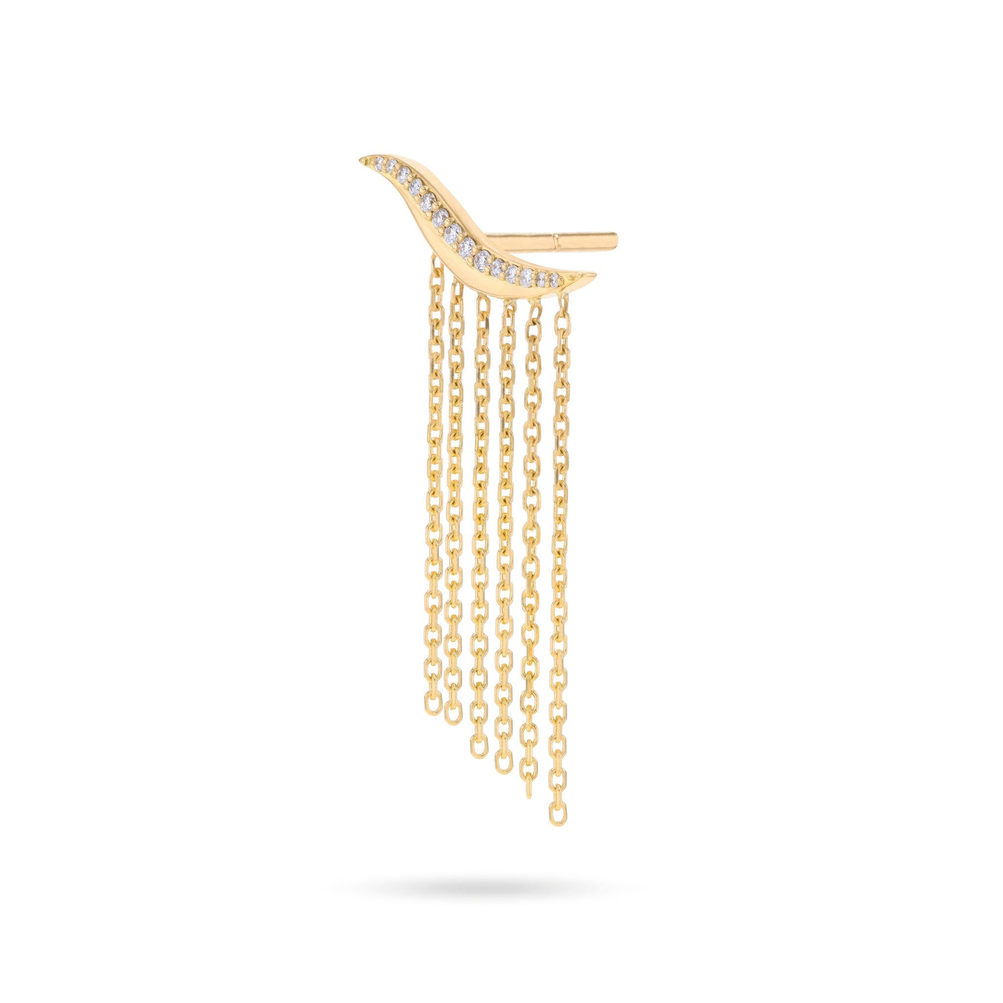 Rhea Waterfall Diamond Ear Climber