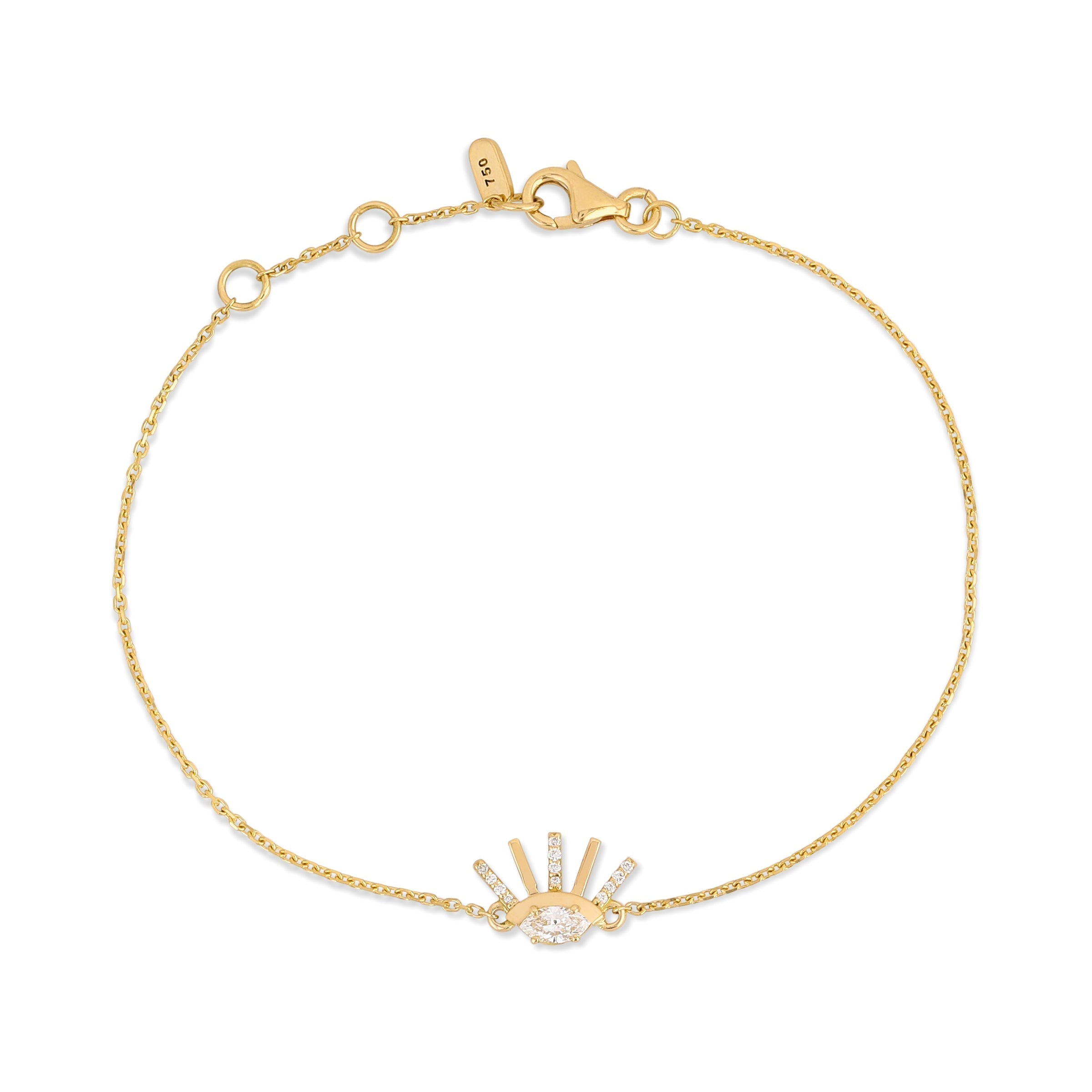Roya Evil Eye Diamond Bracelet