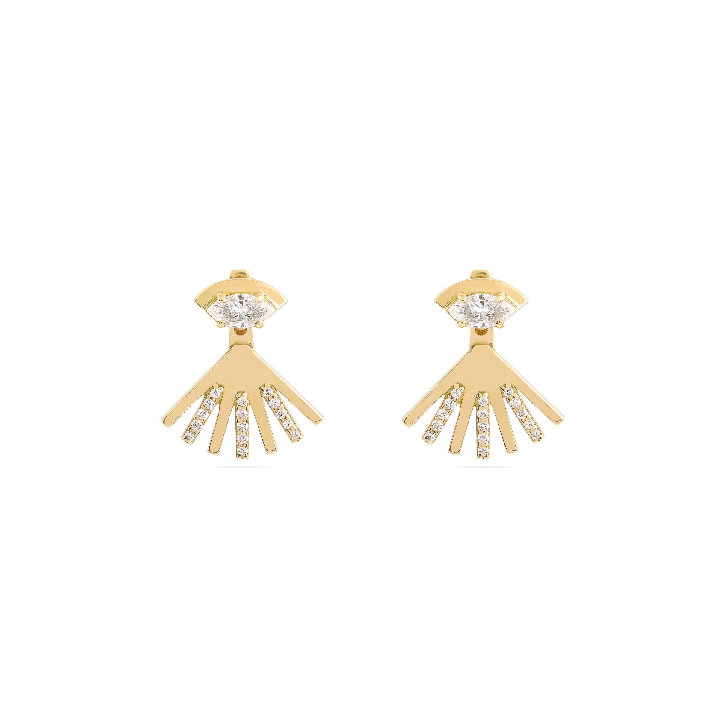 Roya Evil Eye Diamond Studs