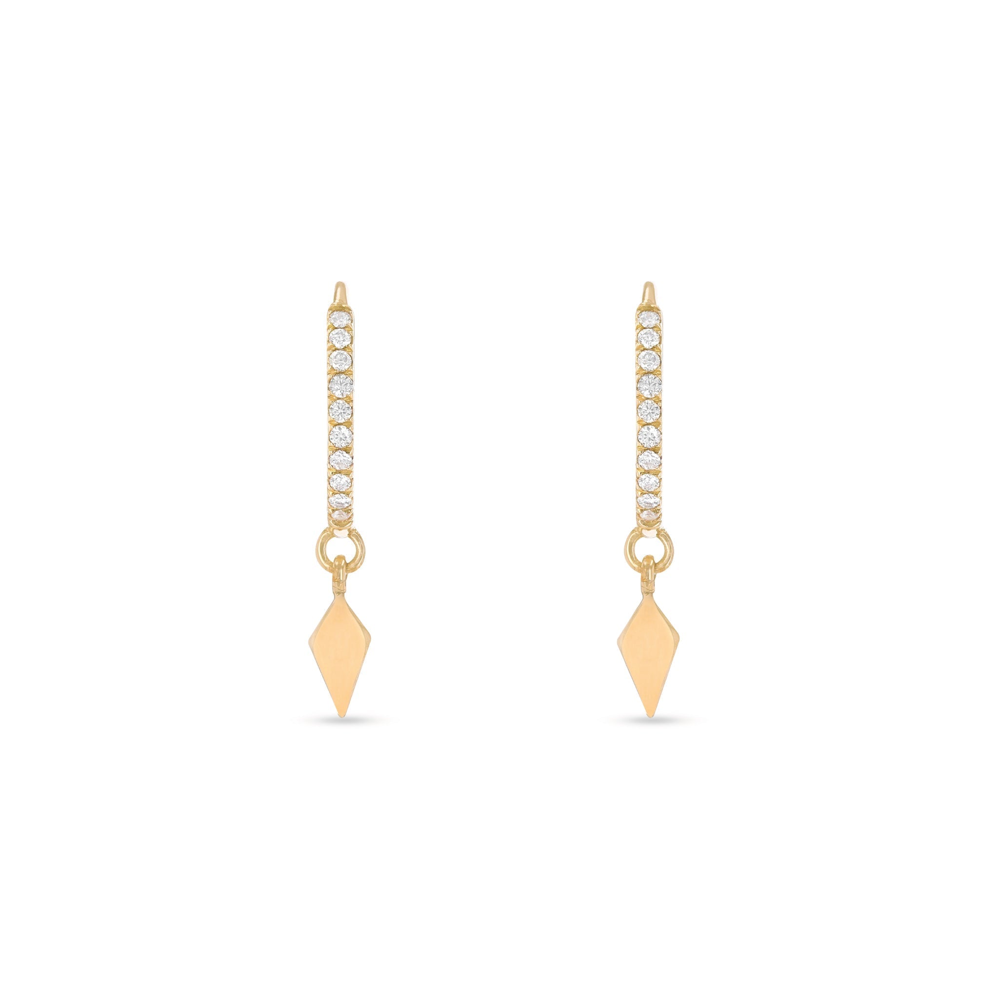 Sofia Diamond Pavé Huggies with Kite Charm