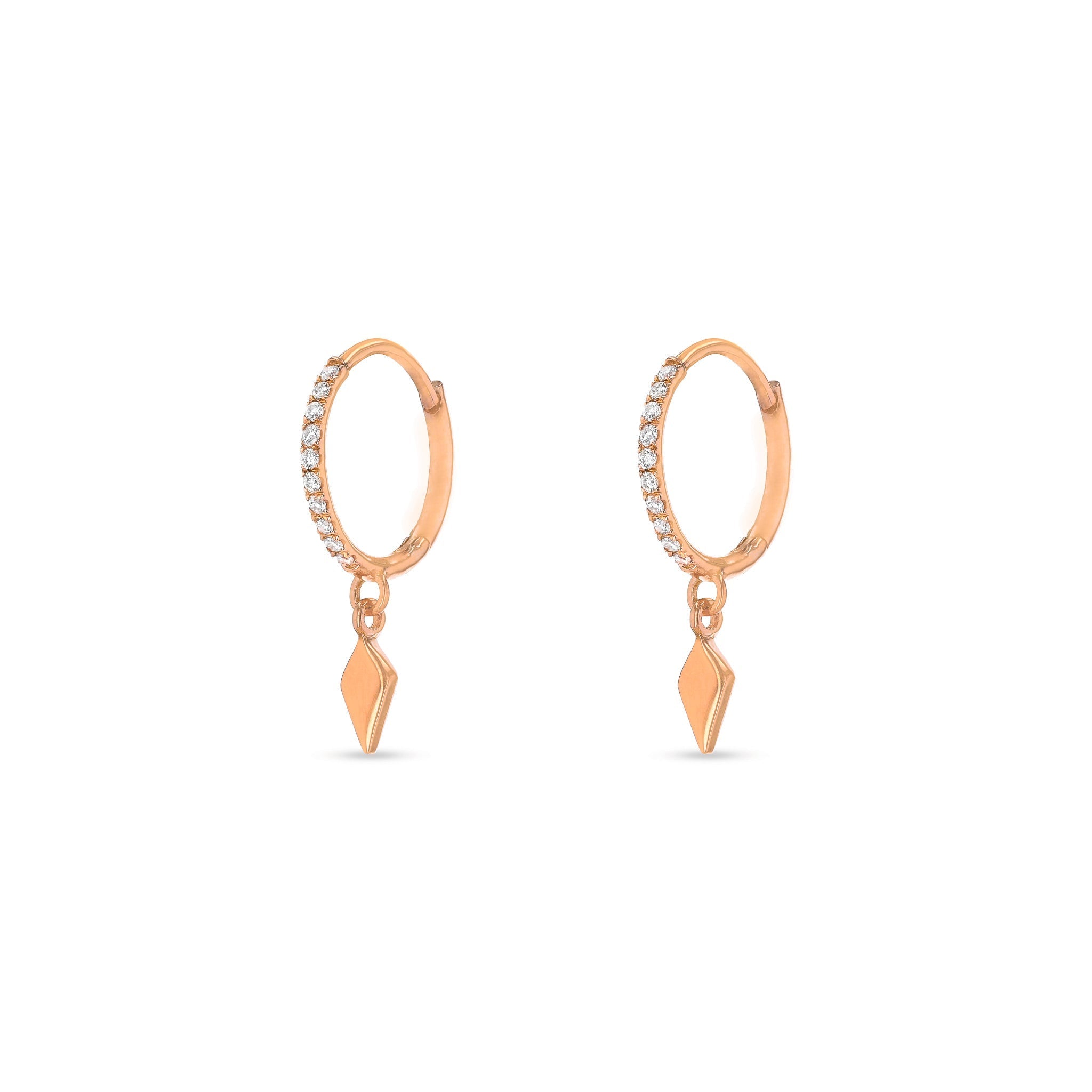 Sofia Diamond Pavé Huggies with Kite Charm