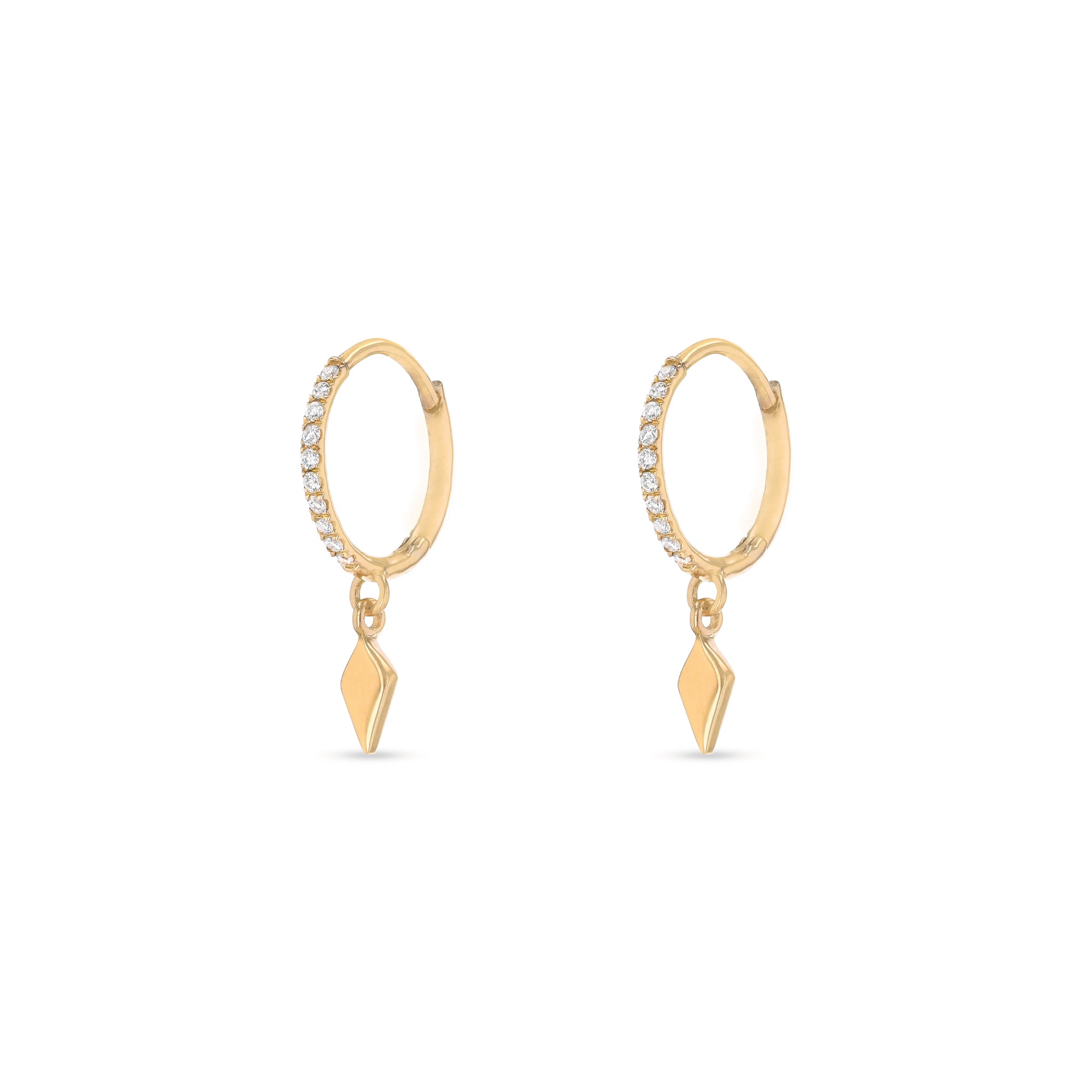 Sofia Diamond Pavé Huggies with Kite Charm