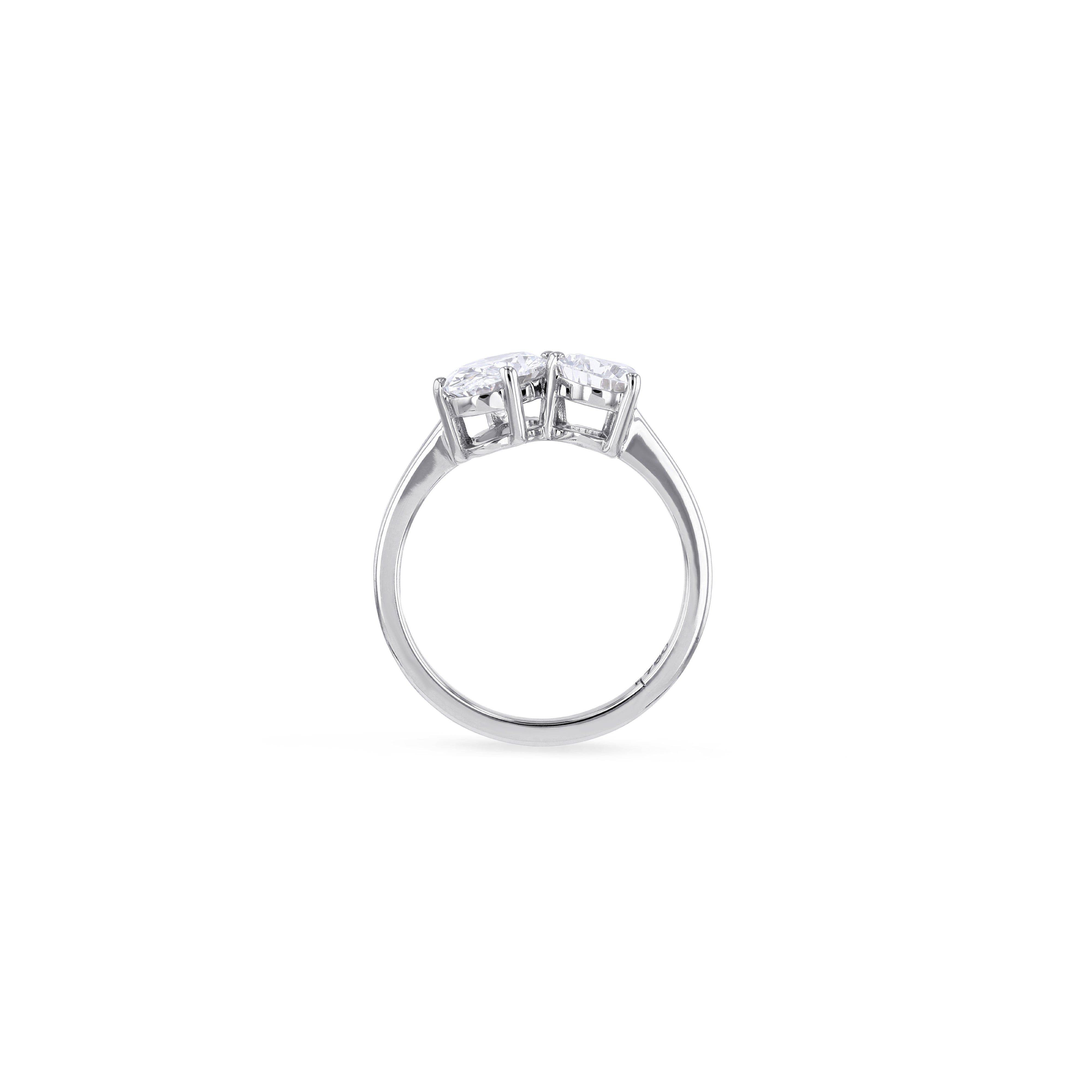 Toi et Moi Diamond Engagement Ring