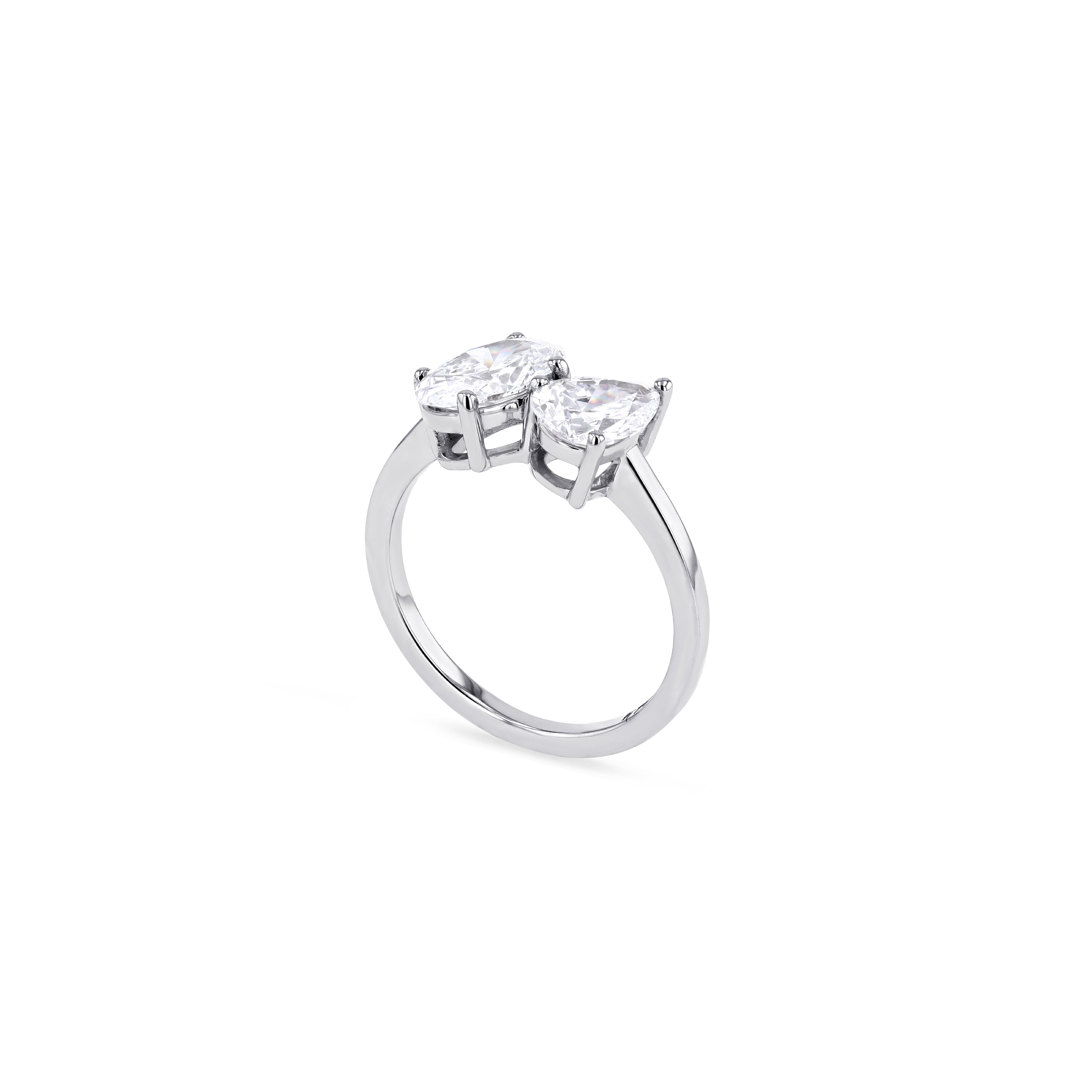 Toi et Moi Diamond Engagement Ring